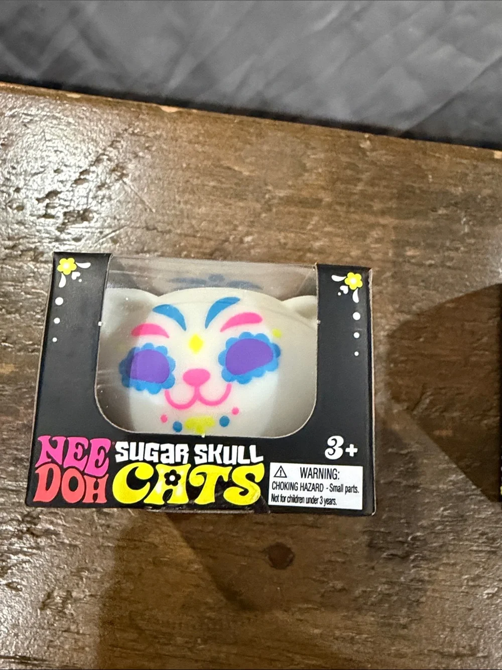 Sugar Skull Cat Toy - Pink & Yellow Packaging $28 per piece